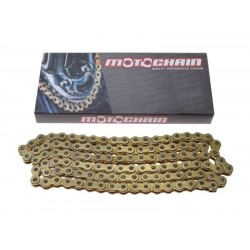ŁAŃCUCH NAPĘDOWY 130 OGNIW 420H MOTOCHAIN ZŁOTY PITBIKE