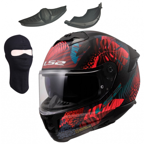 LS2 FF808 Stream II Integralhelm – ECE 22.06 Motorradhelm In Inferno Blau/Weiß/Rot Für Maximale Sicherheit Ls2 Integral Helm