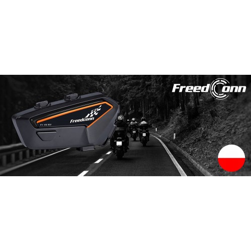 FreedConn F1 V2 EU interkom motocyklowy na jeden kask