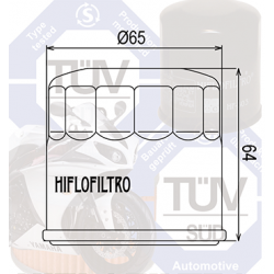 Filtr oleju HIFLOFILTRO HF204 HONDA KAWASAKI