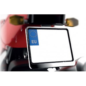 Ramka tablicy rejestracyjnej motocyklowa CHROM