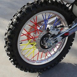 ACCEL SPOKE COVERS NAKŁADKI NA SZPRYCHY MX ŻÓŁTE FLUO