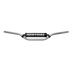 RENTHAL KIEROWNICA 7/8 CALA (22MM) MX HANDLEBAR SILVER CR MID PADDED Z GĄBKĄ SREBRNA