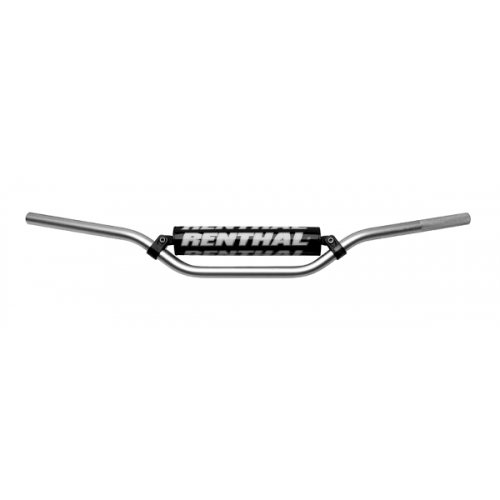 RENTHAL KIEROWNICA 7/8 CALA (22MM) MX HANDLEBAR SILVER CR MID PADDED Z GĄBKĄ SREBRNA