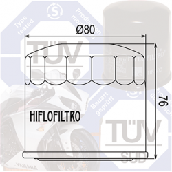 Filtr oleju HIFLOFILTRO HF111 HONDA