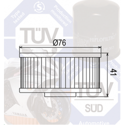 Filtr oleju HIFLOFILTRO HF144 YAMAHA