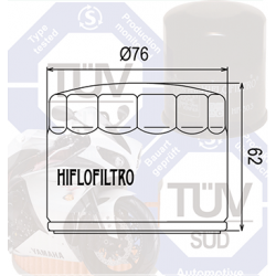 Filtr oleju HIFLOFILTRO HF160 BMW GS650 F700
