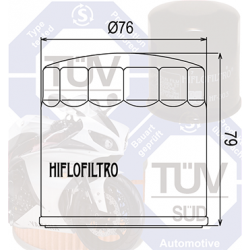 Filtr oleju HIFLOFILTRO HF163 BMW
