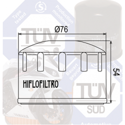 Filtr oleju HIFLOFILTRO HF164 BMW
