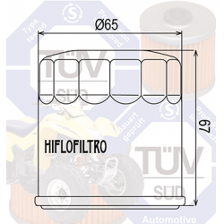 Filtr oleju HIFLOFILTRO HF197