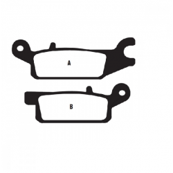 Klocki hamulcowe EBC FA443R FA444R YAMAHA YFM 250 550 700 07-15 na przód( prawe+lewe)