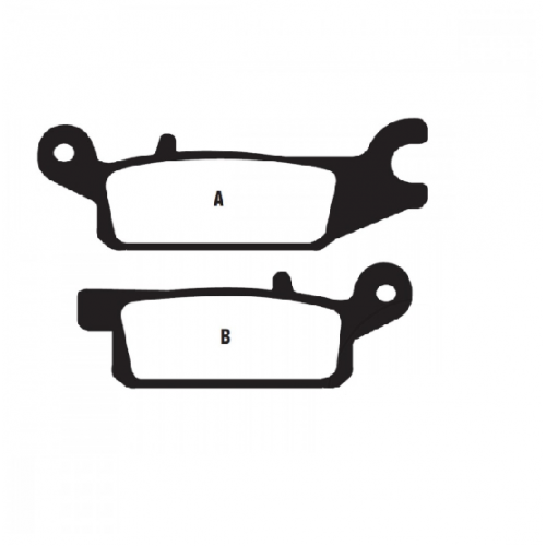 Klocki hamulcowe EBC FA443R FA444R YAMAHA YFM 250 550 700 07-15 na przód( prawe+lewe)