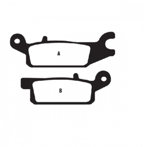 Klocki hamulcowe EBC FA443R FA444R YAMAHA YFM 250 550 700 07-15 na przód( prawe+lewe)