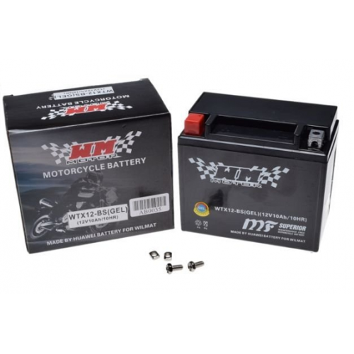 Battery UNIT WTX12-BS / YTX12-BS 12V 10Ah - MotoMoto