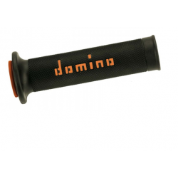 DOMINO RACING GRIP miękkie gripy, manetki, rączki na tor czarno/pomarańczowe