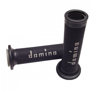 DOMINO RACING GRIP miękkie gripy, manetki, rączki na tor czarne/szare