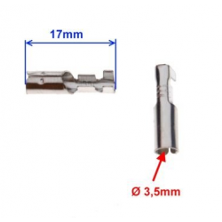 KONEKTOR ŻEŃSKI 3,5MM OKRĄGŁY  2 SZT.