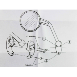 LUSTERKO ACERBIS LEWE ENDURO SKAŁDANE