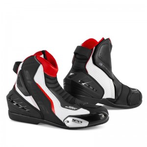 SHIMA SX-6 WHITE RED BLACK męskie krótkie sportowe buty motocyklowe