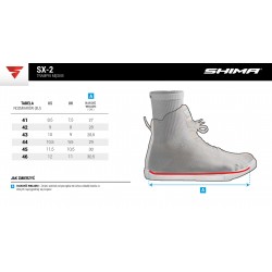 SHIMA SX-6 WHITE RED BLACK męskie krótkie sportowe buty motocyklowe