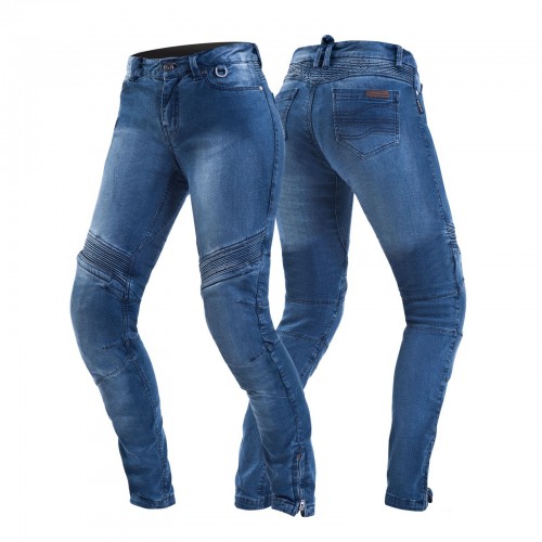 SHIMA JESS BLUE spodnie jeansy motocyklowe damskie