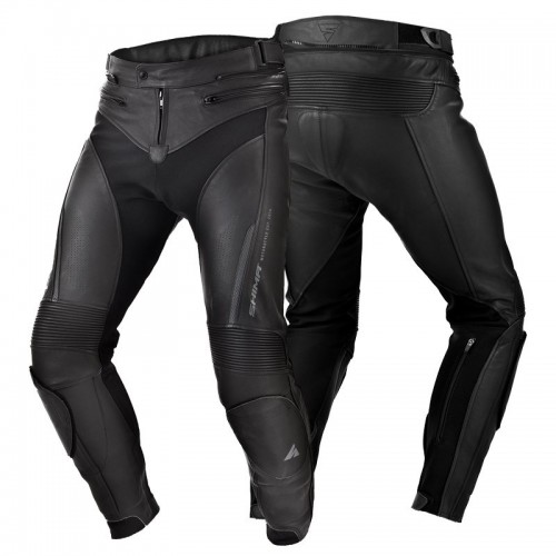 SHIMA CHASE PANTS BLACK spodnie skórzane męskie