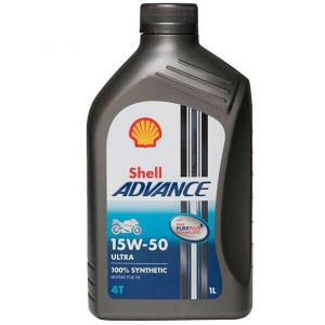 Olej silnikowy syntetyczny SHELL ADVANCE ULTRA 4T 15W50 1L