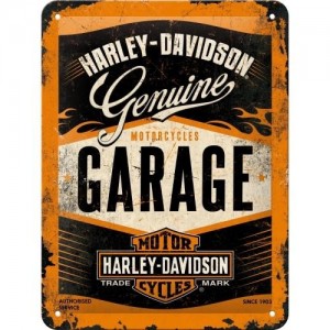 Plakat, tablica metalowa do garażu na prezent HARLEY-DAVIDSON GARAGE 26178