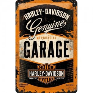 Plakat, tablica metalowa do garażu na prezent HARLEY-DAVIDSON GARAGE 22238
