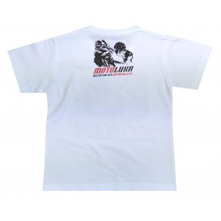 T-shirt dziecięcy, koszulka motocyklowa na prezent biały MOTOLUKA