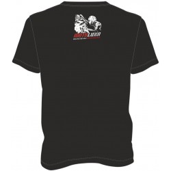 T-shirt męski, koszulka motocyklowa męska na prezent czarna MOTOLUKA