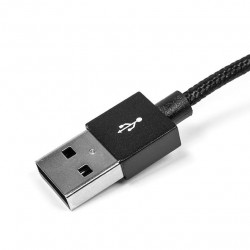 Pleciony kabel eXtreme USB - iPhone Lightning - 100 cm - czarny