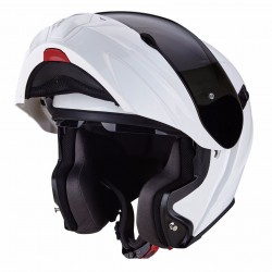 SCORPION EXO-920 SOLID GLOSS WHITE kask szczękowy z blendą