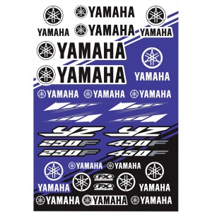 Arkusz naklejek vinylowych YAMAHA FACTORY EFFEX