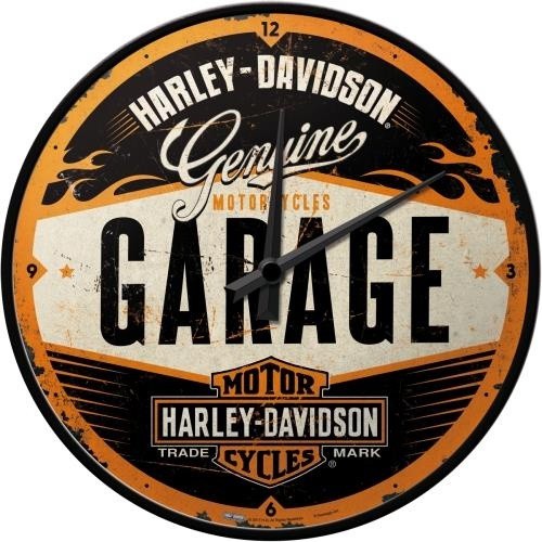 Zegar ścienny na prezent dla motocyklisty HARLEY-DAVIDSON GARAGE 51083