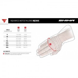 SHIMA X-BREEZE 2 letnie męskie rękawice motocyklowe czerwone