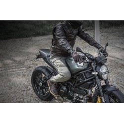SHIMA BLAKE BLACK skórzana męska kurtka motocyklowa