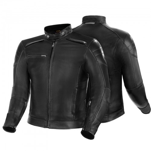 SHIMA BLAKE BLACK skórzana męska kurtka motocyklowa SHIMA BLAKE BLACK skórzana męska kurtka motocyklowa