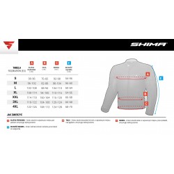 SHIMA BLAKE BLACK skórzana męska kurtka motocyklowa