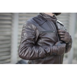 SHIMA BLAKE BLACK skórzana męska kurtka motocyklowa