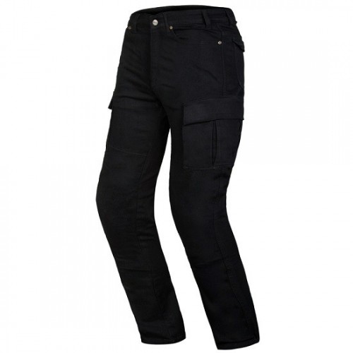 OZONE SHADOW II BLACK motocyklowe jeansy spodnie jeansowe męskie czarne